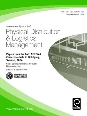 cover image of International Journal of Physical Distribution & Logistics Management, Volume 35, Issue 2